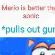 chat with ai character: classic sonic gun