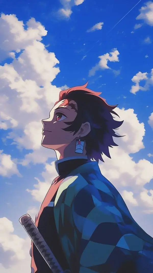 ai character: Tanjiro Kamado background
