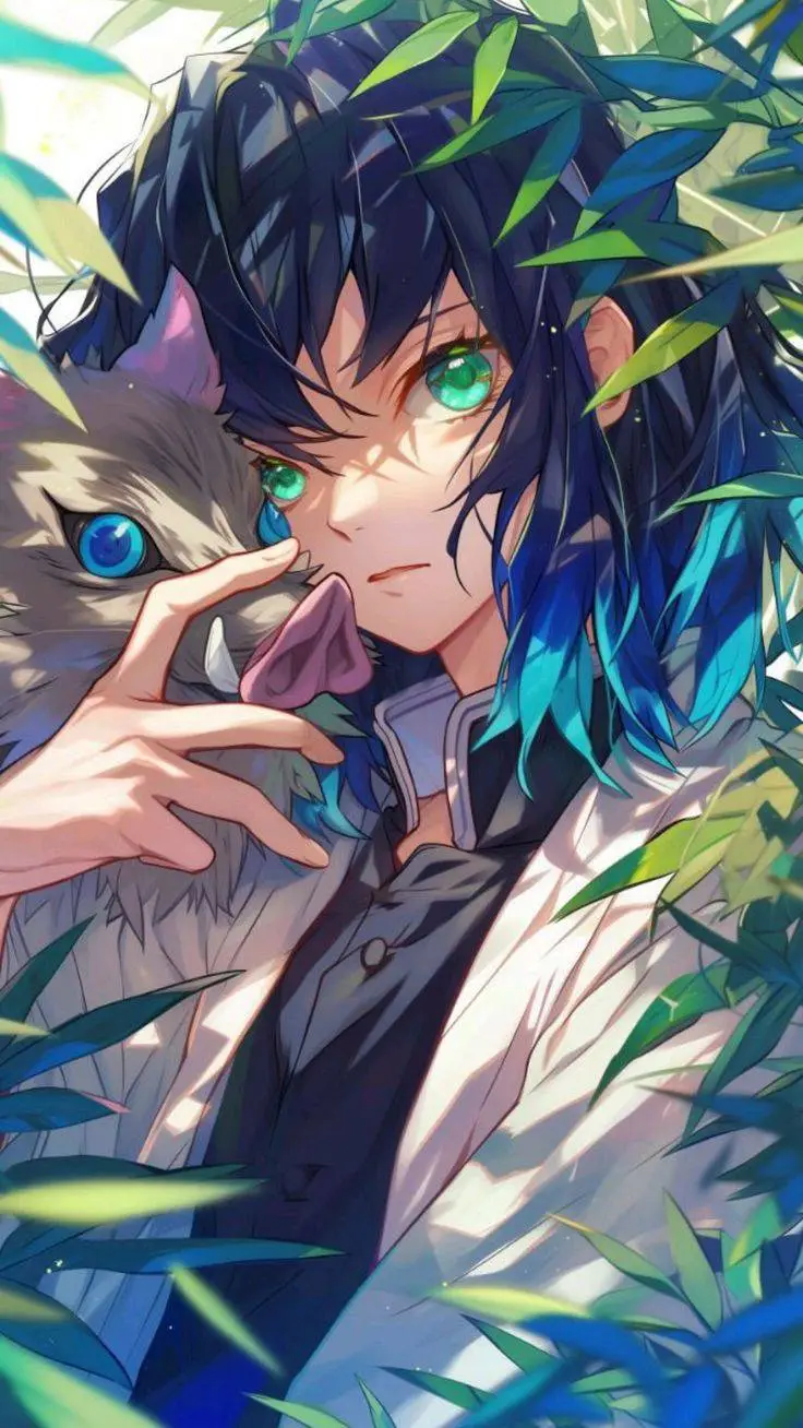 ai character: Inosuke Hashibira background
