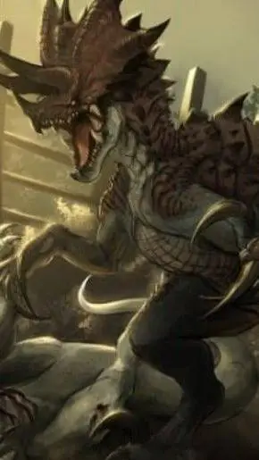 ai character: ultimasaurusx Rexy background