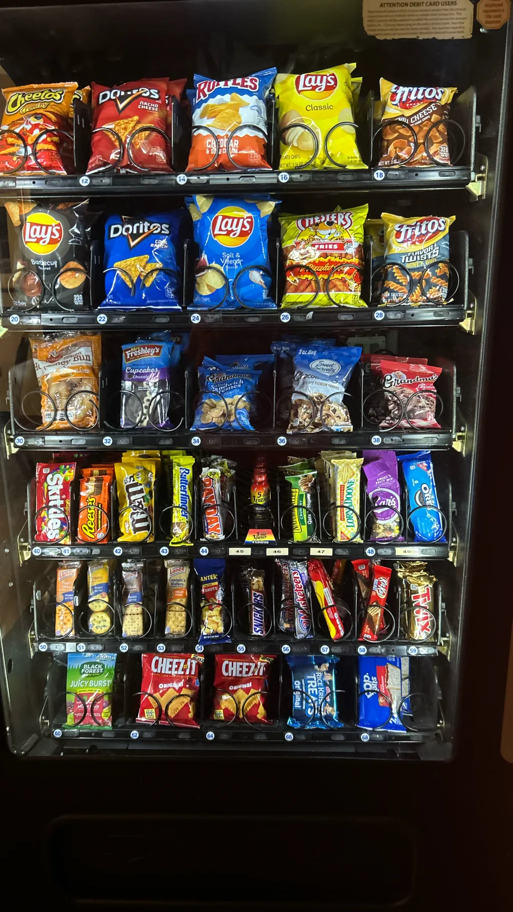 ai character: Snacks machine ￼ background