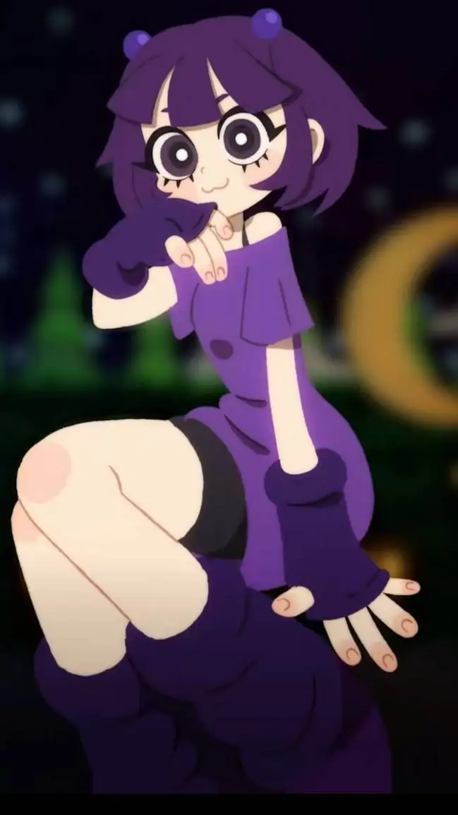 ai character: purple background