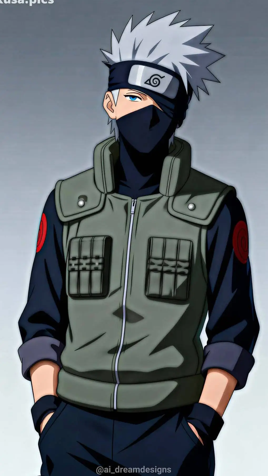 ai character: prince Kakashi USA background