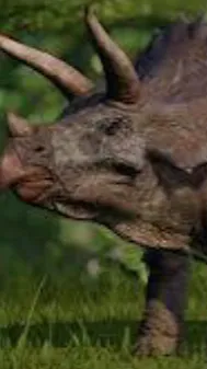 ai character: Triceratops  background