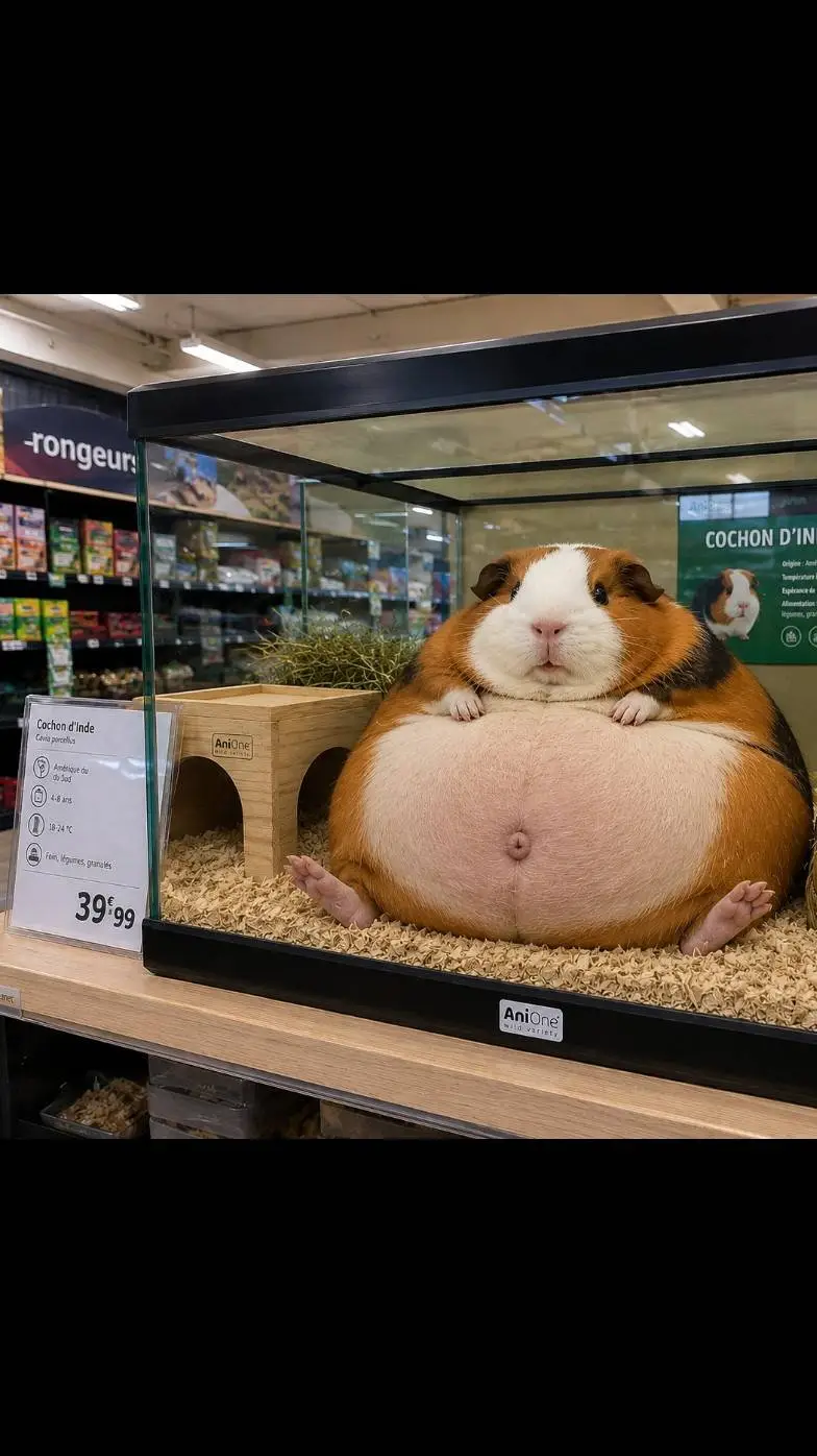 ai character: gros cochon d'inde background