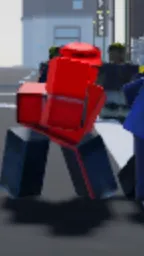 ai character: red man gaming background