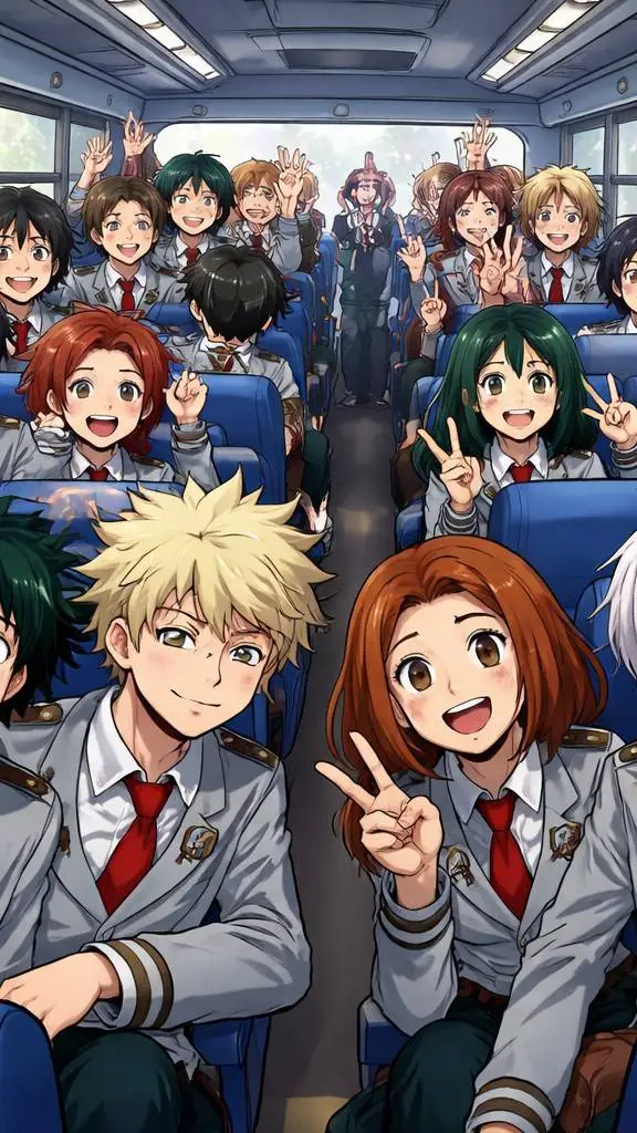 ai character: Mha trip  background