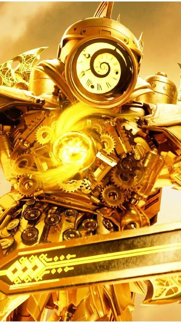 ai character: Titan clock 3.0 background