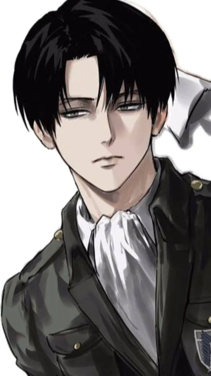 ai character: Levi and aot background