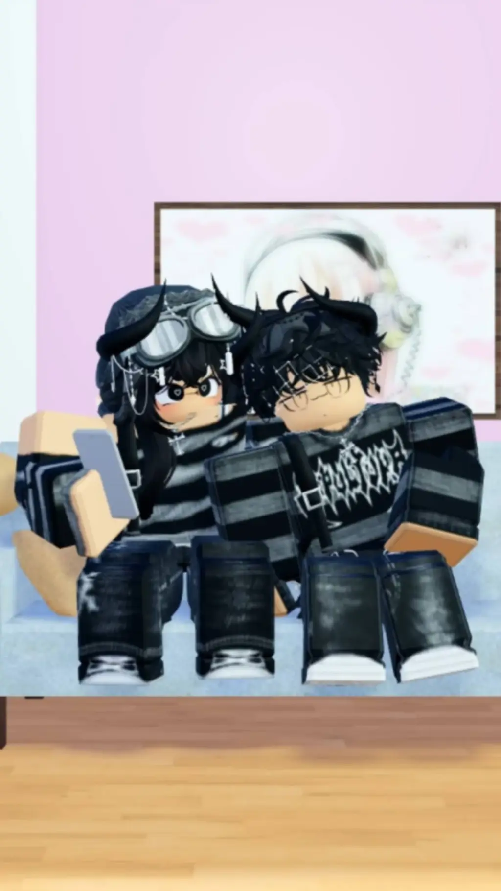 ai character: Roblox kind couple background