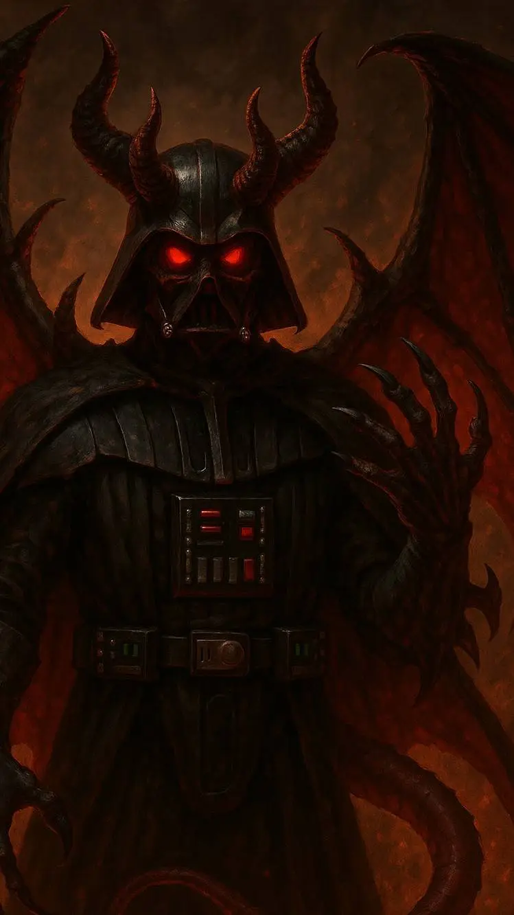 ai character: darkvador demon background