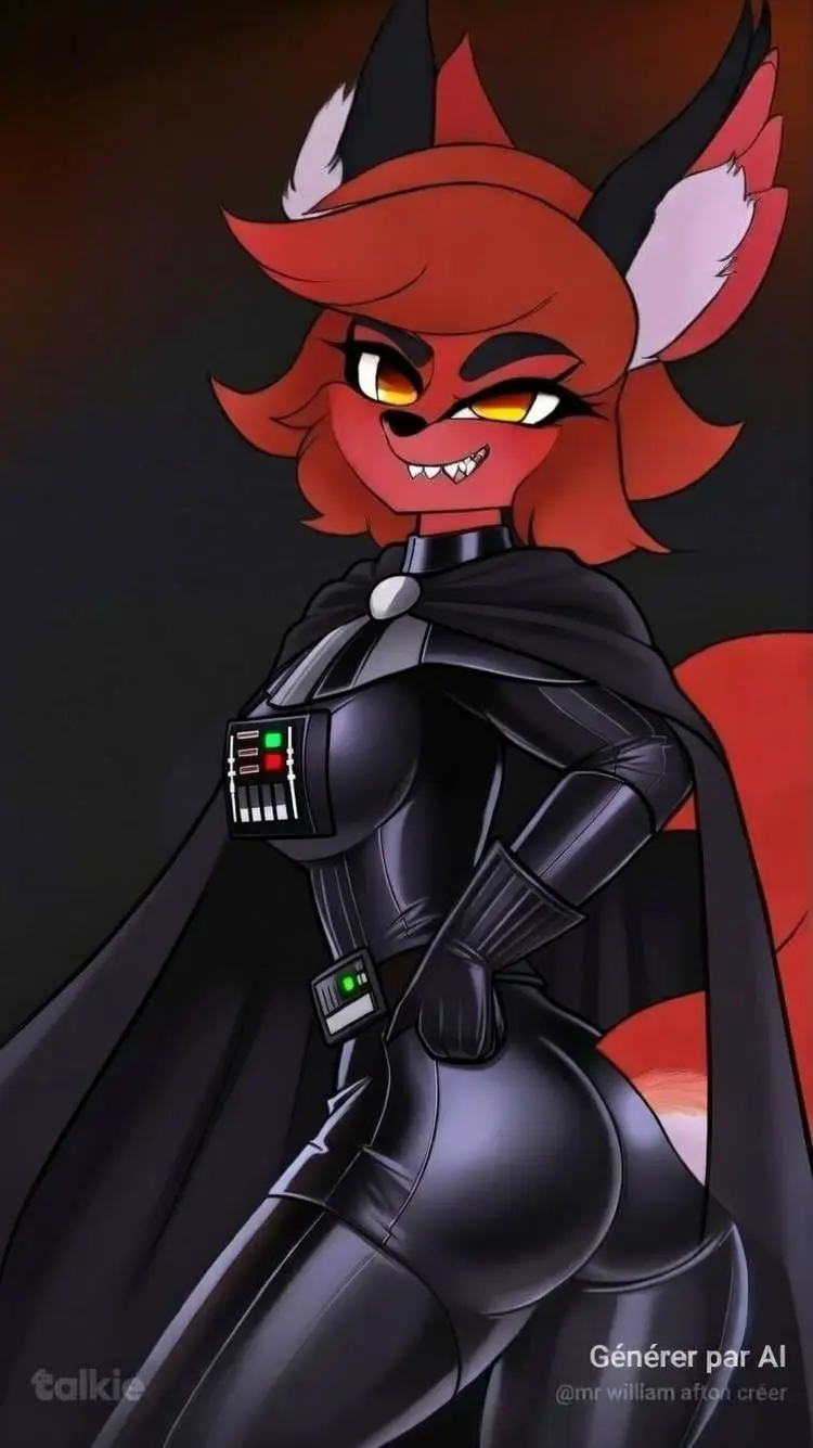 ai character: darth foxy  background