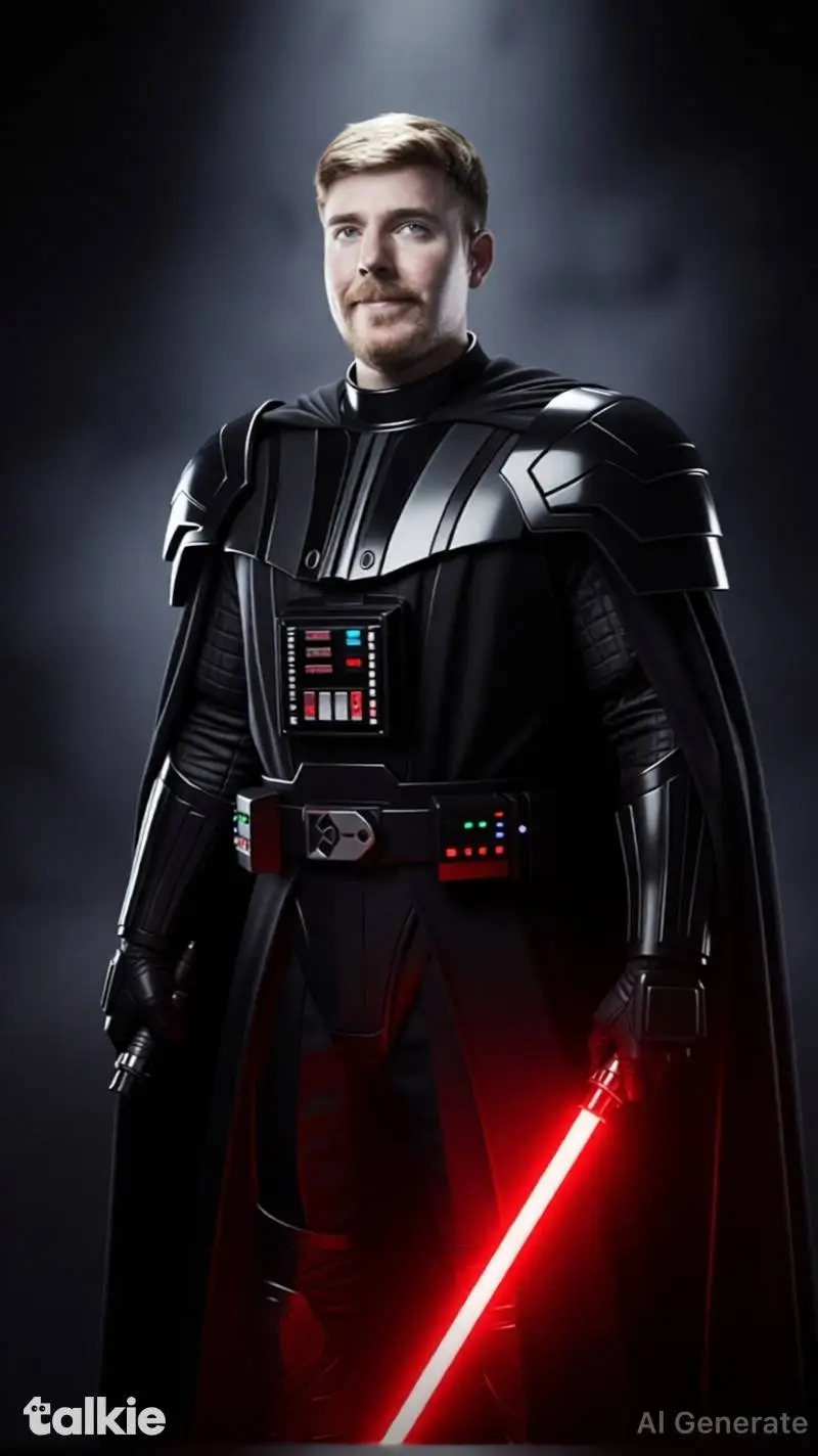 ai character: darth mr beast  background