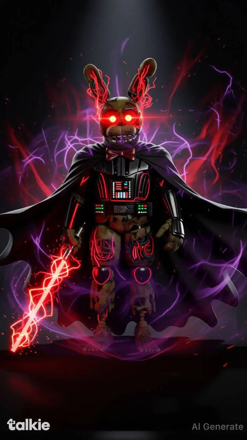 ai character: darth springtrap  background