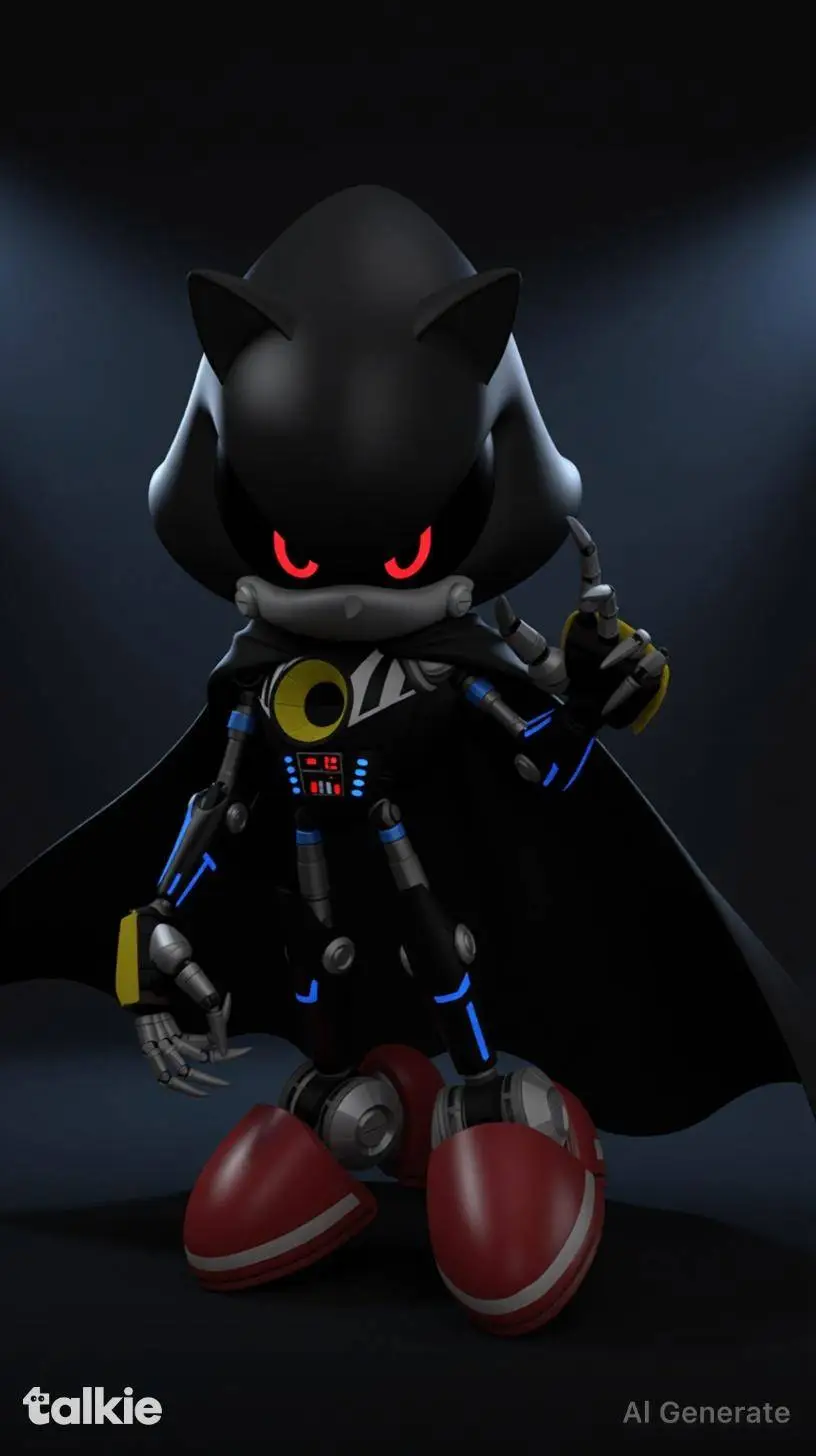 ai character: darth metal sonic  background