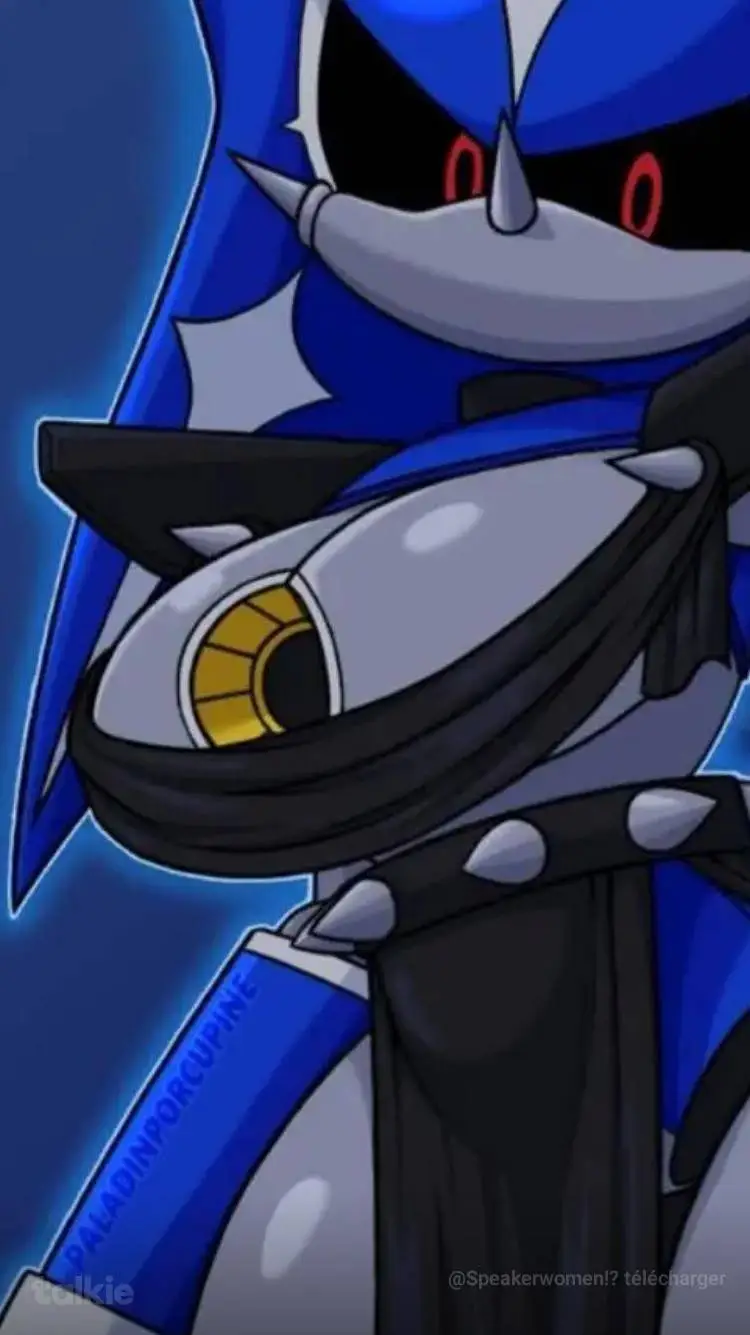 ai character:  neo metal sonica background