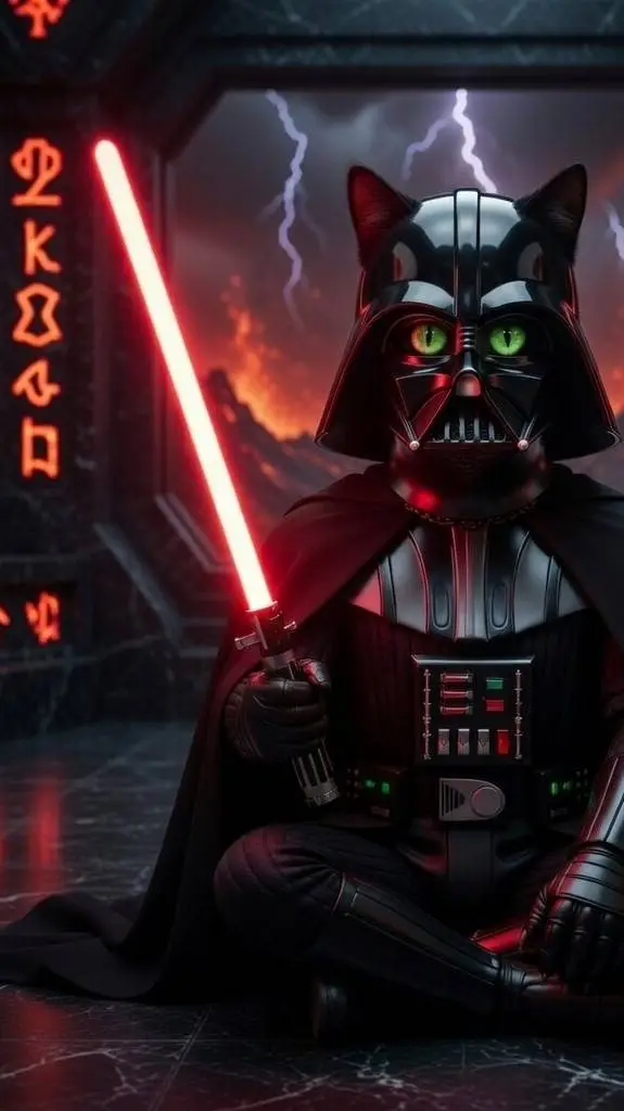 ai character: darth mewki  background