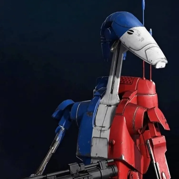 chat with ai character: french battledriod