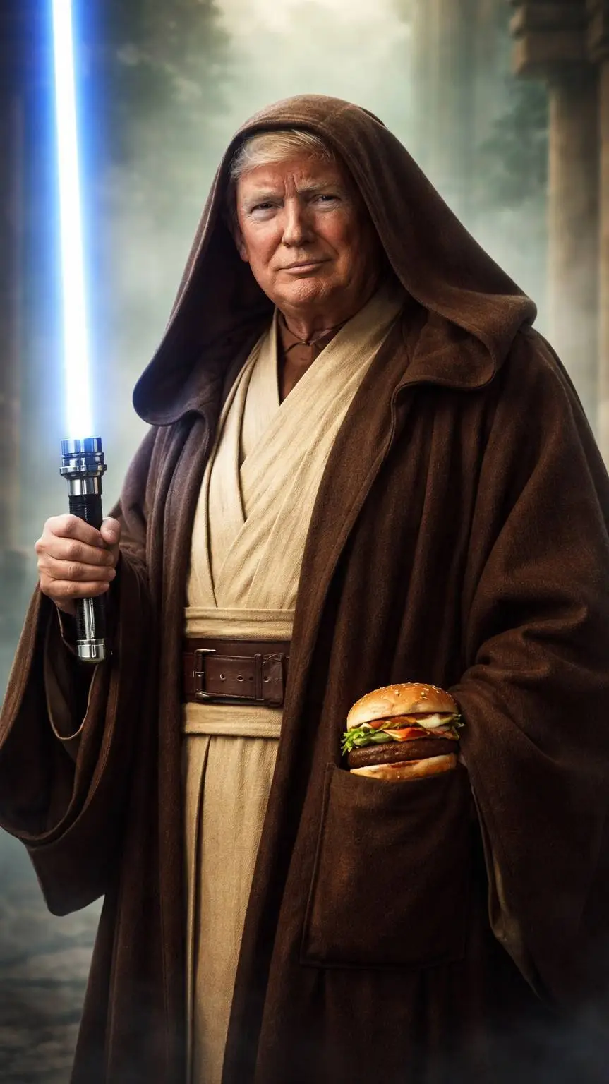 ai character: qui trump ong  background