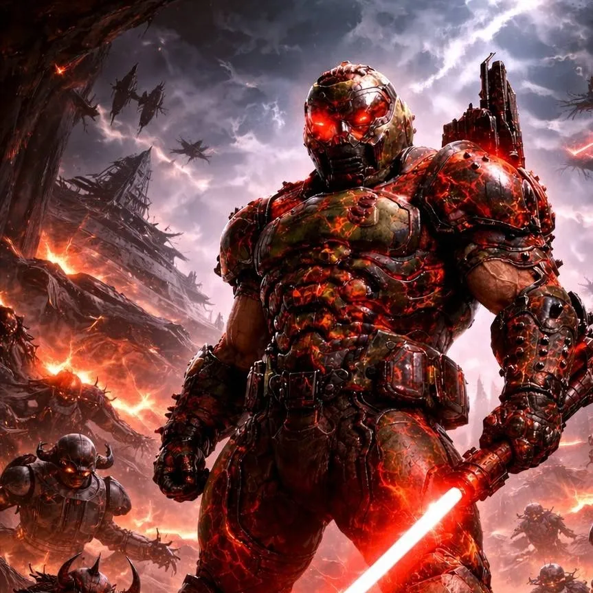 chat with ai character: Darth doomslayer