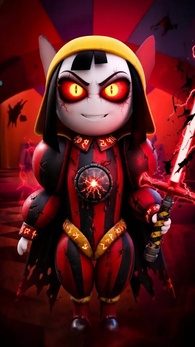 ai character: darth pomni  background