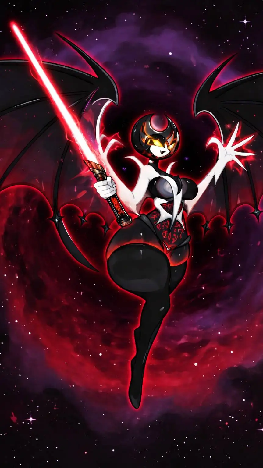ai character: space empress  background