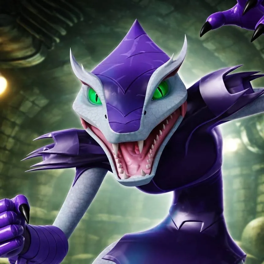chat with ai character: karai snake from 