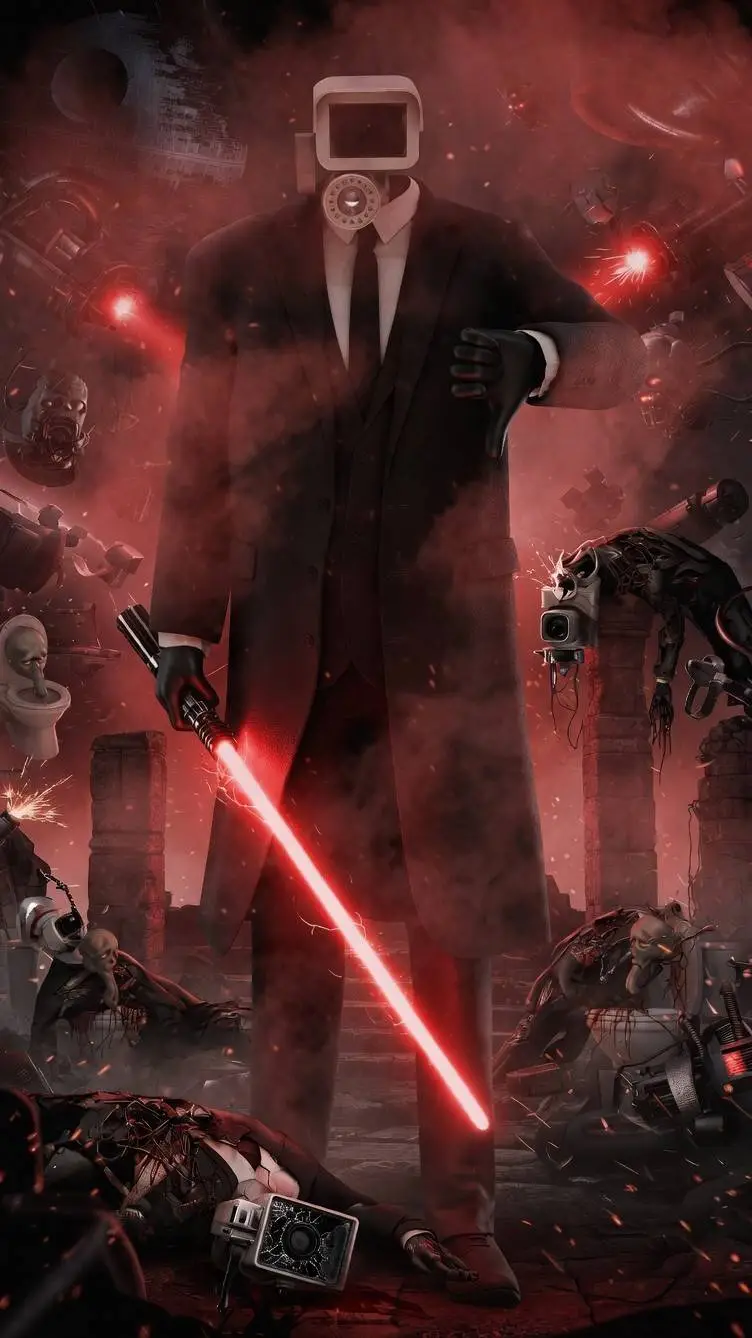 ai character: Darth cameraman  background