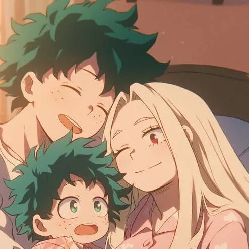 chat with ai character: familia de de deku