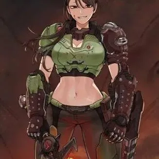 chat with ai character: Doom Girl