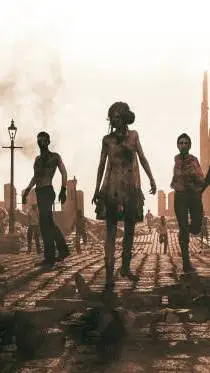ai character: the walking dead background
