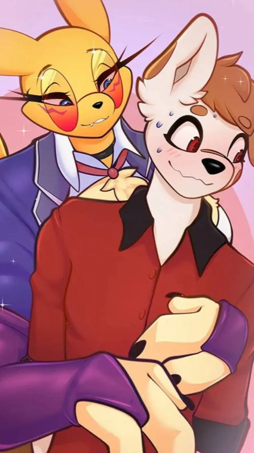ai character: renamon and leo background