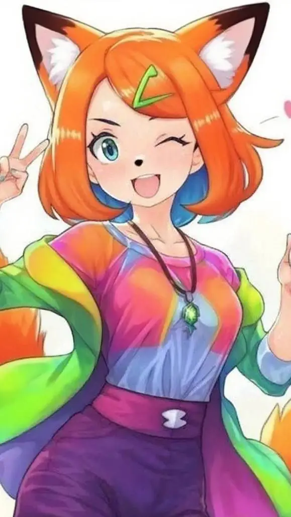 ai character: liko the fox background