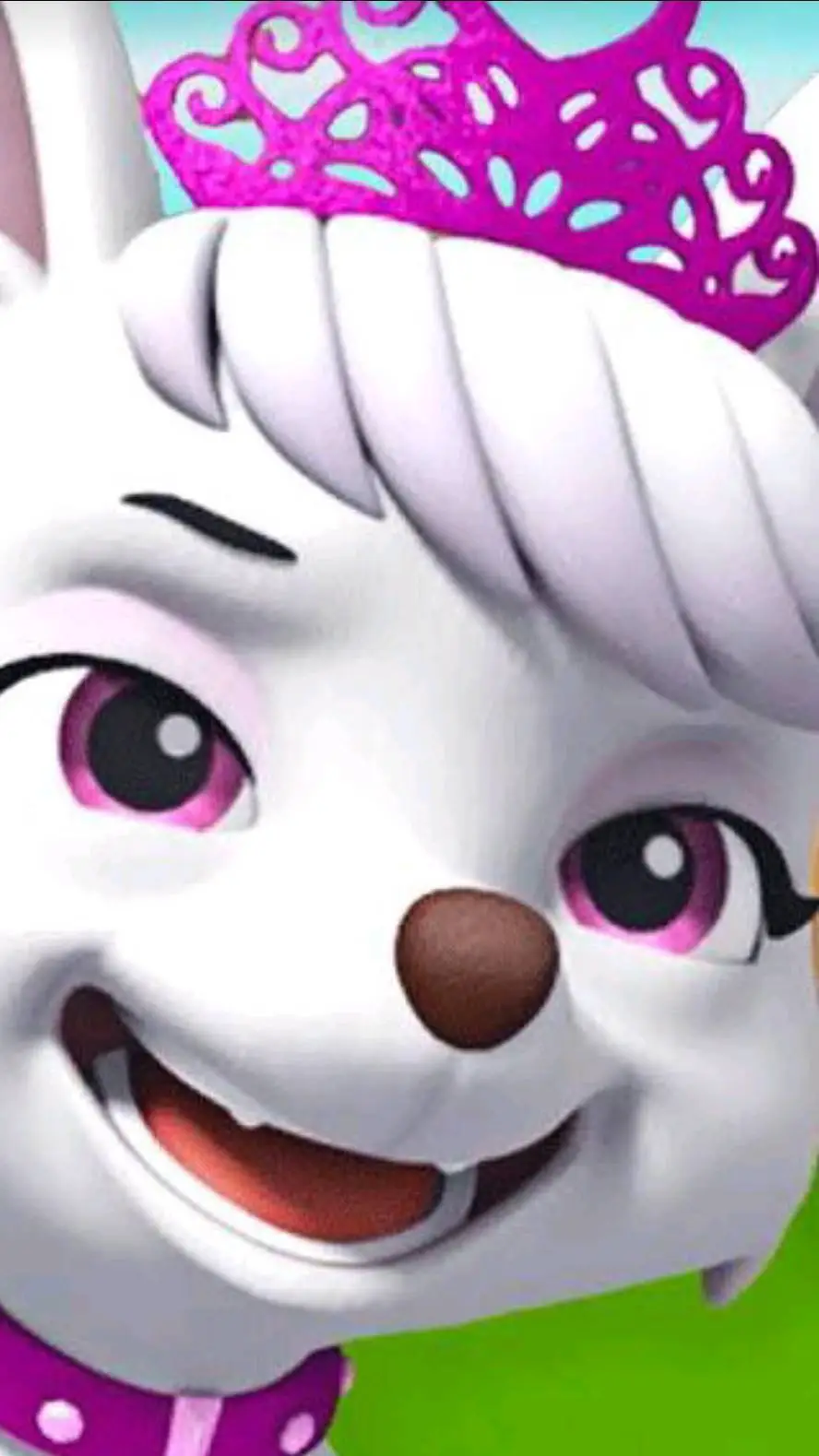 ai character: sweetie the dog  background