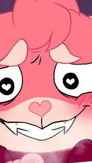 ai character: female Red Panda background