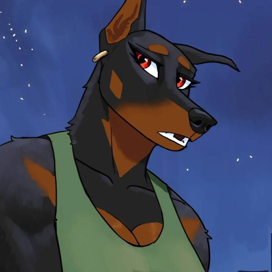 chat with ai character: ava the doberman