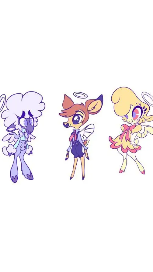 ai character: trio deer background