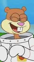 ai character: sandy cheeks background