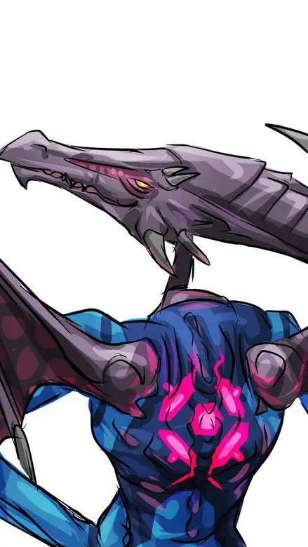 ai character: ridley the dragon background