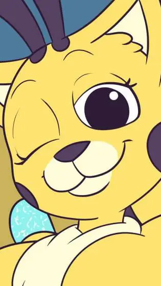 ai character: bee cat background