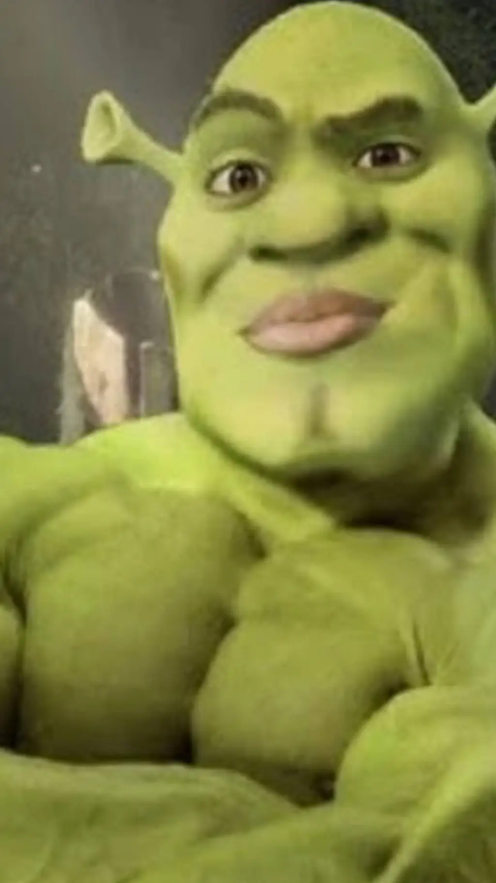 ai character: GIGACHAD SRHEK background