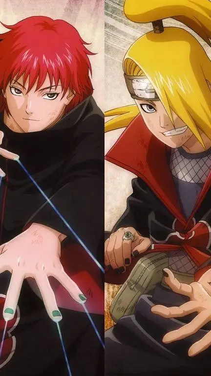 ai character: Sasori deidara  background