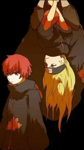 ai character: Deidara Sasori  background