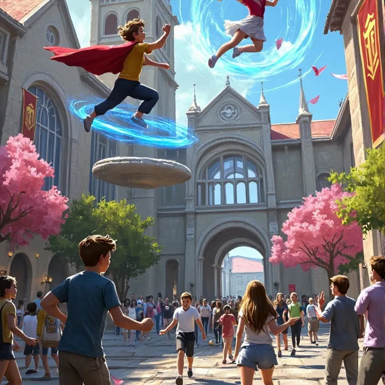 chat with ai character: super hero school