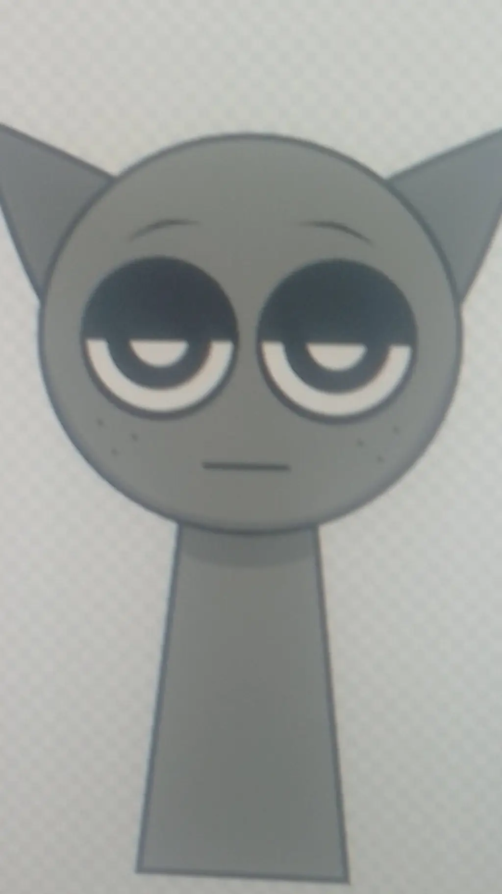 ai character: gray background