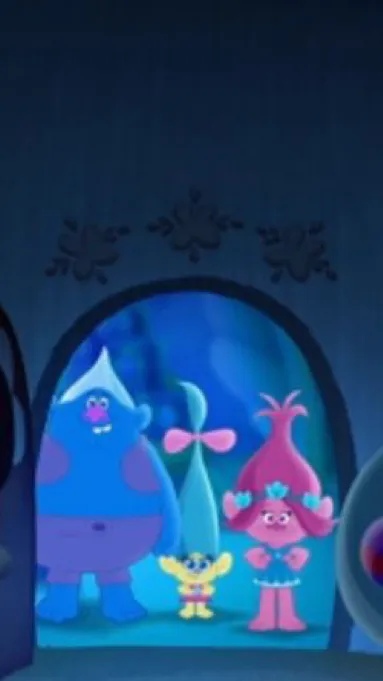 ai character: TrollsTopia background