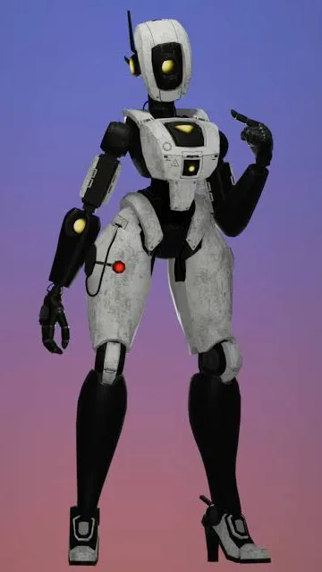 ai character: Aperture science. background