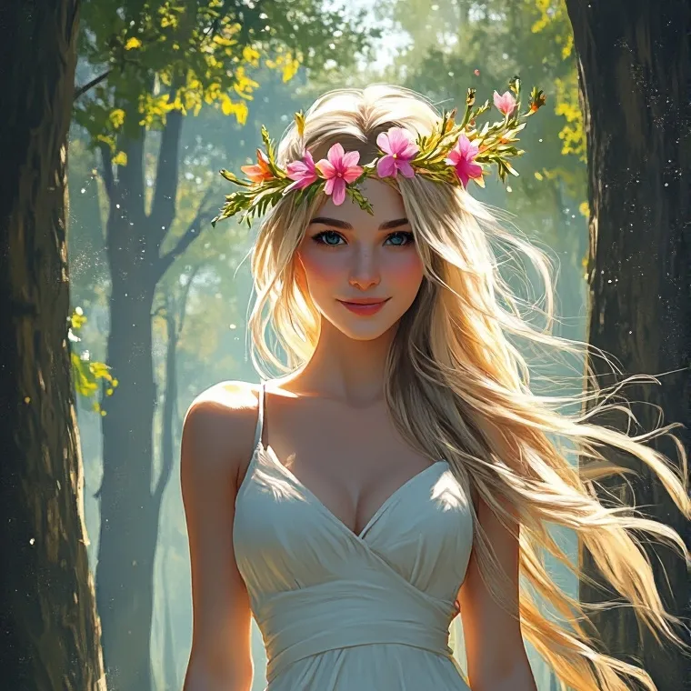 chat with ai character: Нимфа