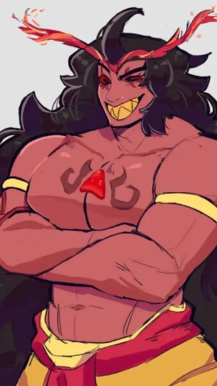 ai character: Burning spice>:D background