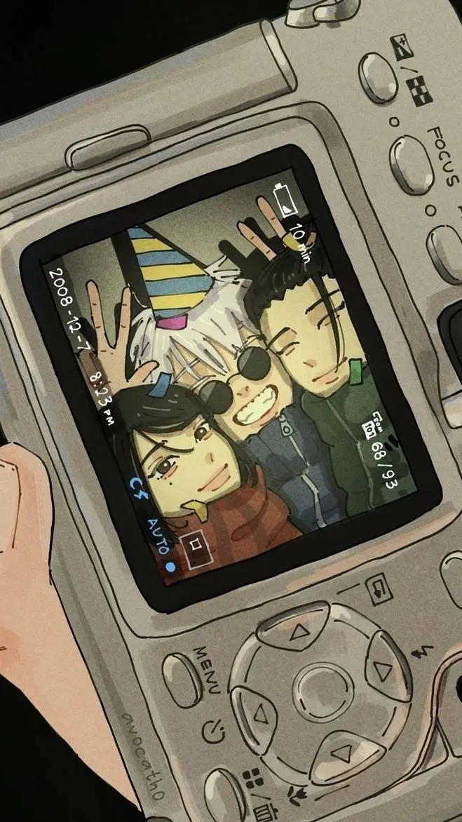 ai character: Gojo Geto Shoko🍡😛 background